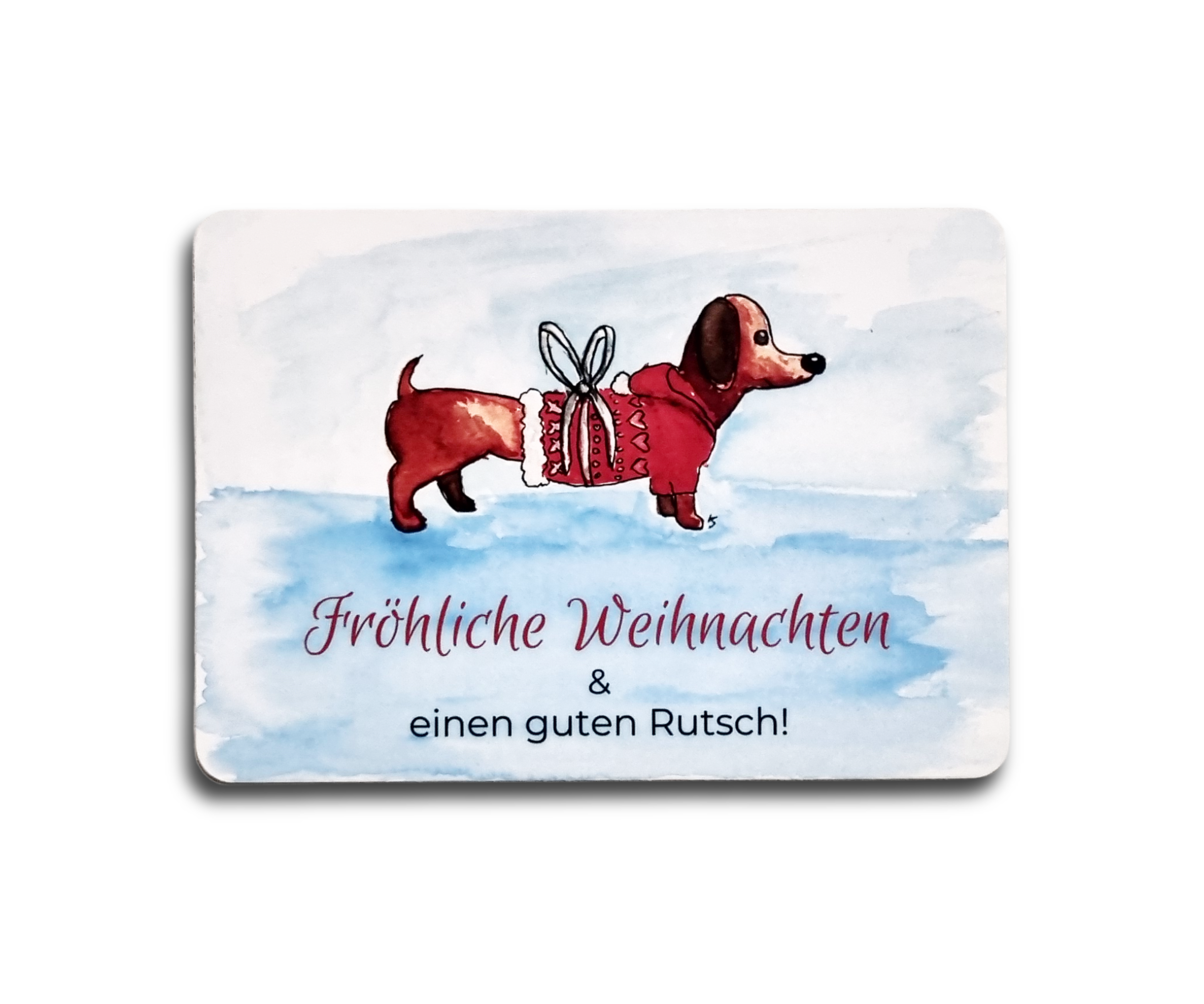 Postkarte Weihnachtszug