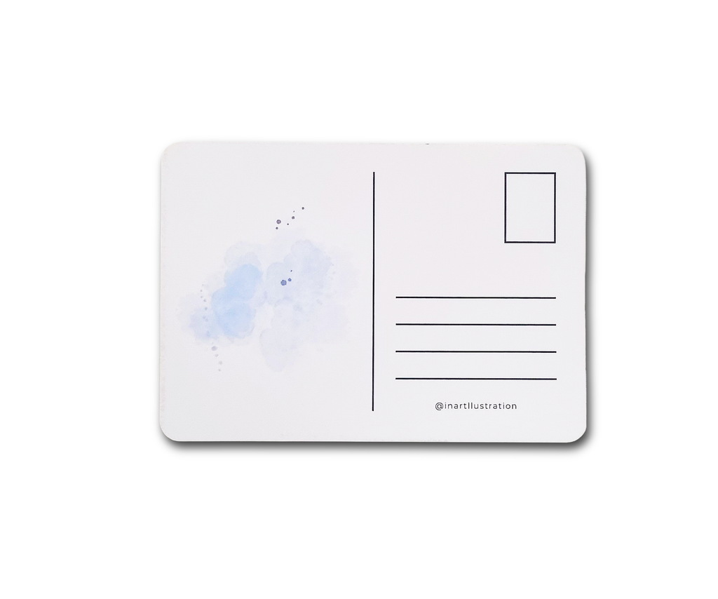 Postkarte Weihnachtskugeln