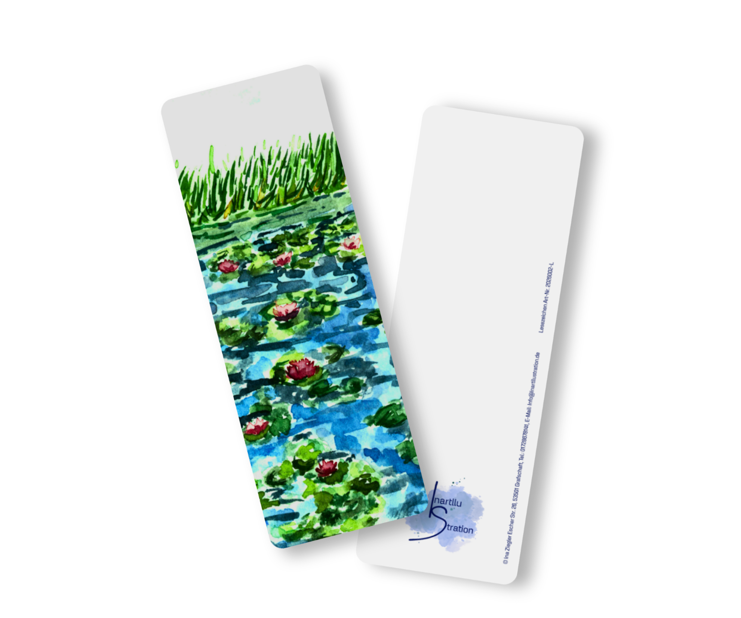 Lesezeichen gedruckt