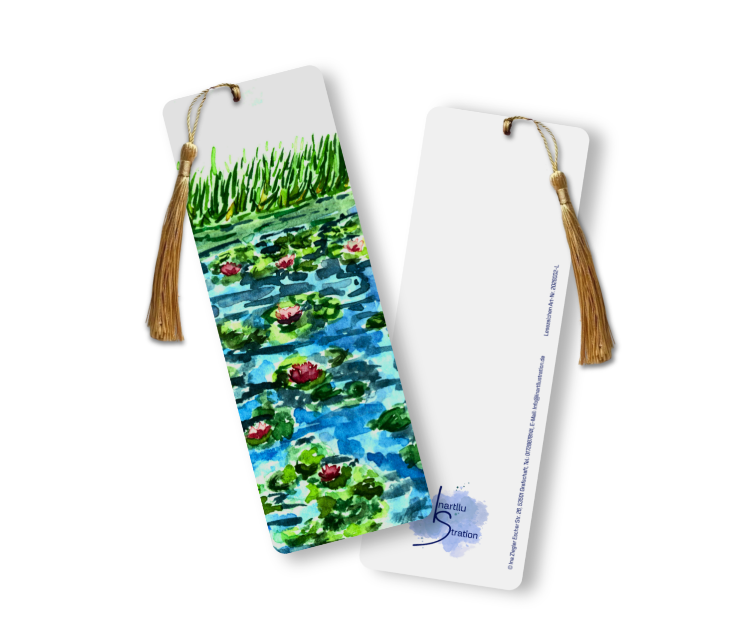 Lesezeichen gedruckt