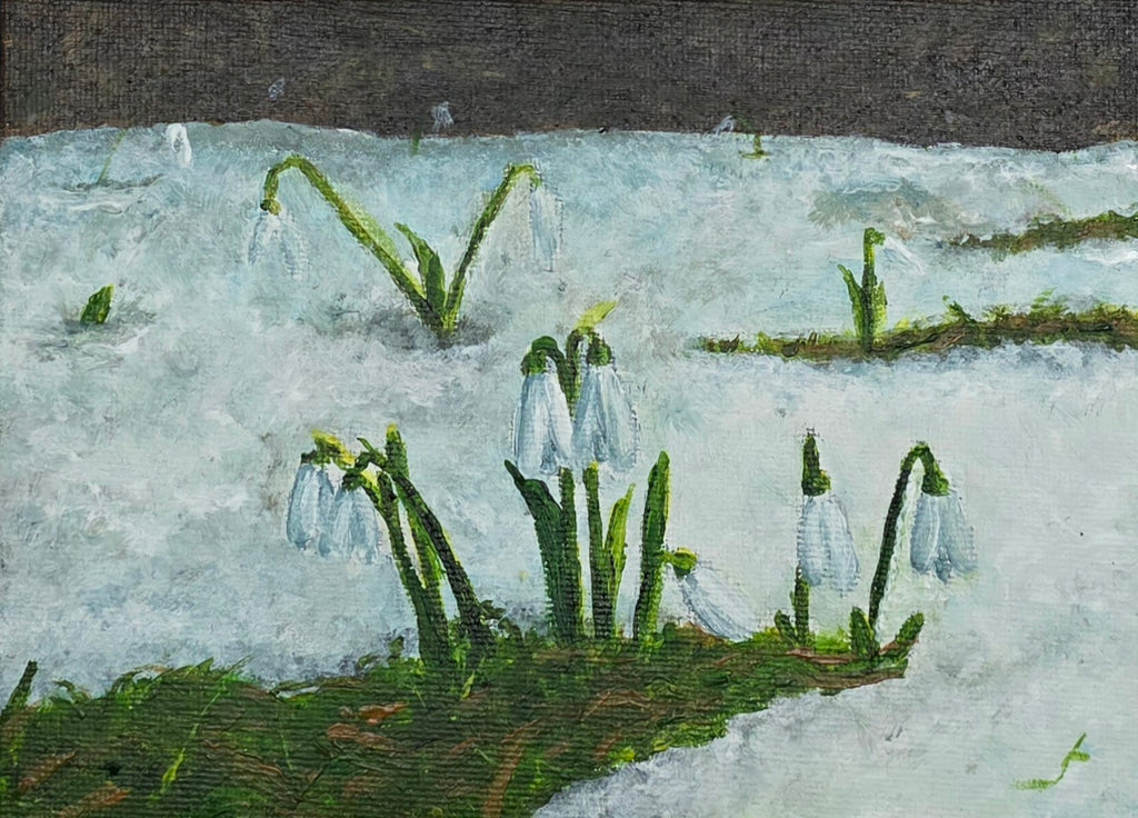 Gemälde "Schneeglöckchen"
