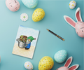 Klappkarte "Frühlingswichtel"