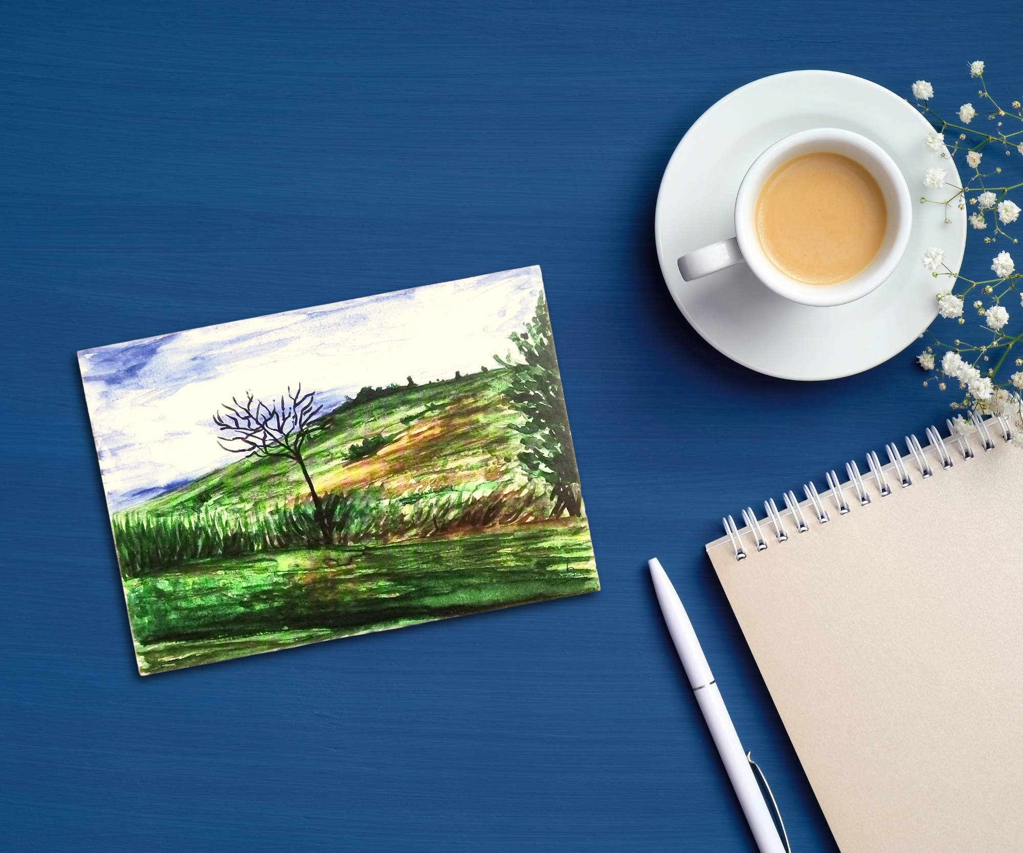 Postkarte Park Argenteuil bei Paris