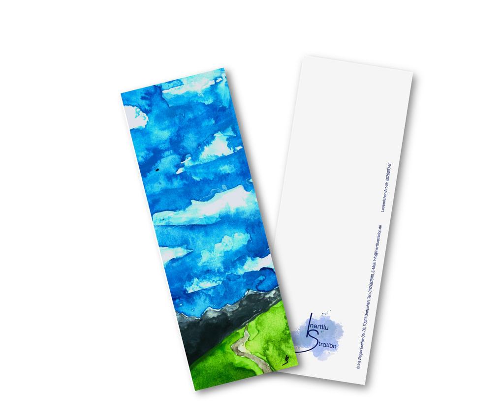 Lesezeichen handgemalt