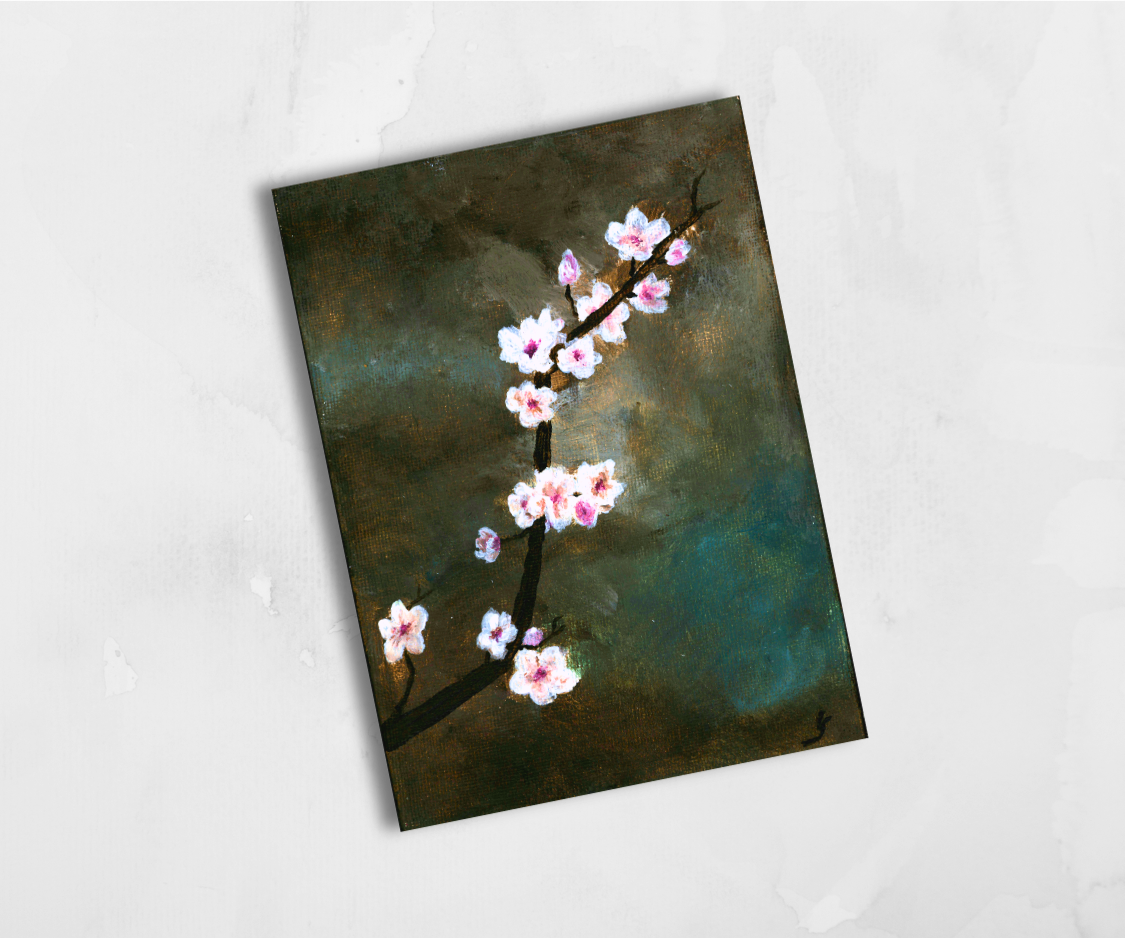 Gemälde "Apfelblüten "