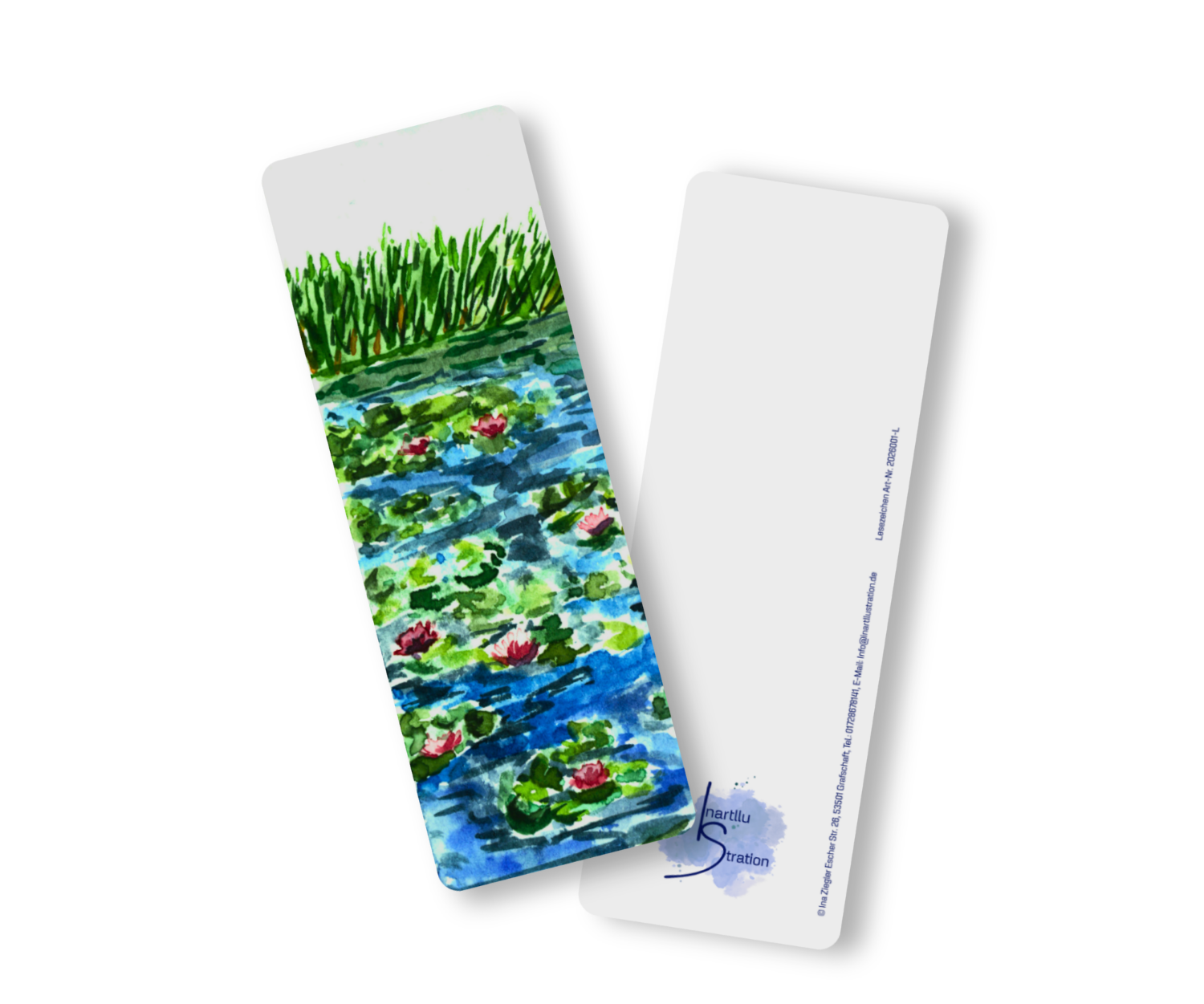 Lesezeichen gedruckt