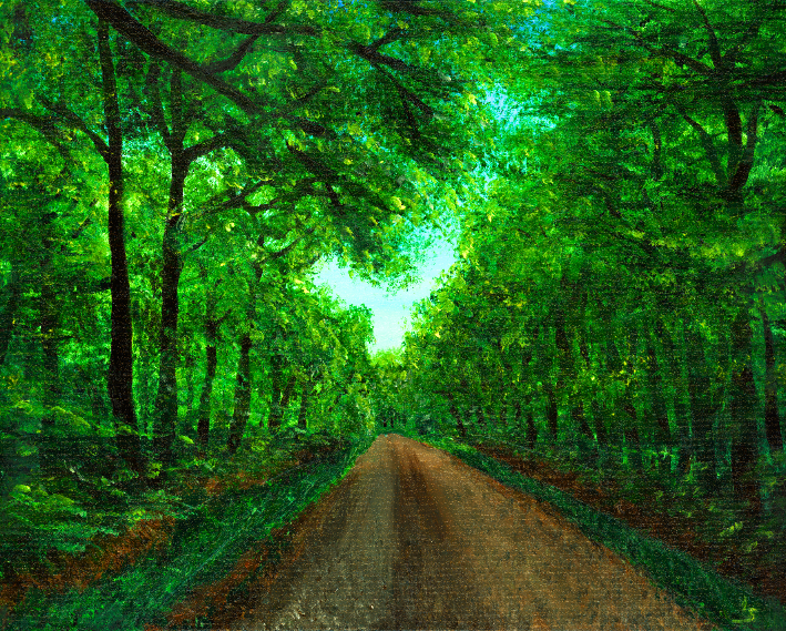 Gemälde "Frühsommerwald"