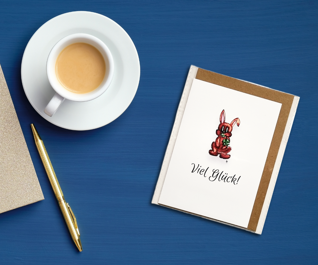 Klappkarte "Viel Glück!"