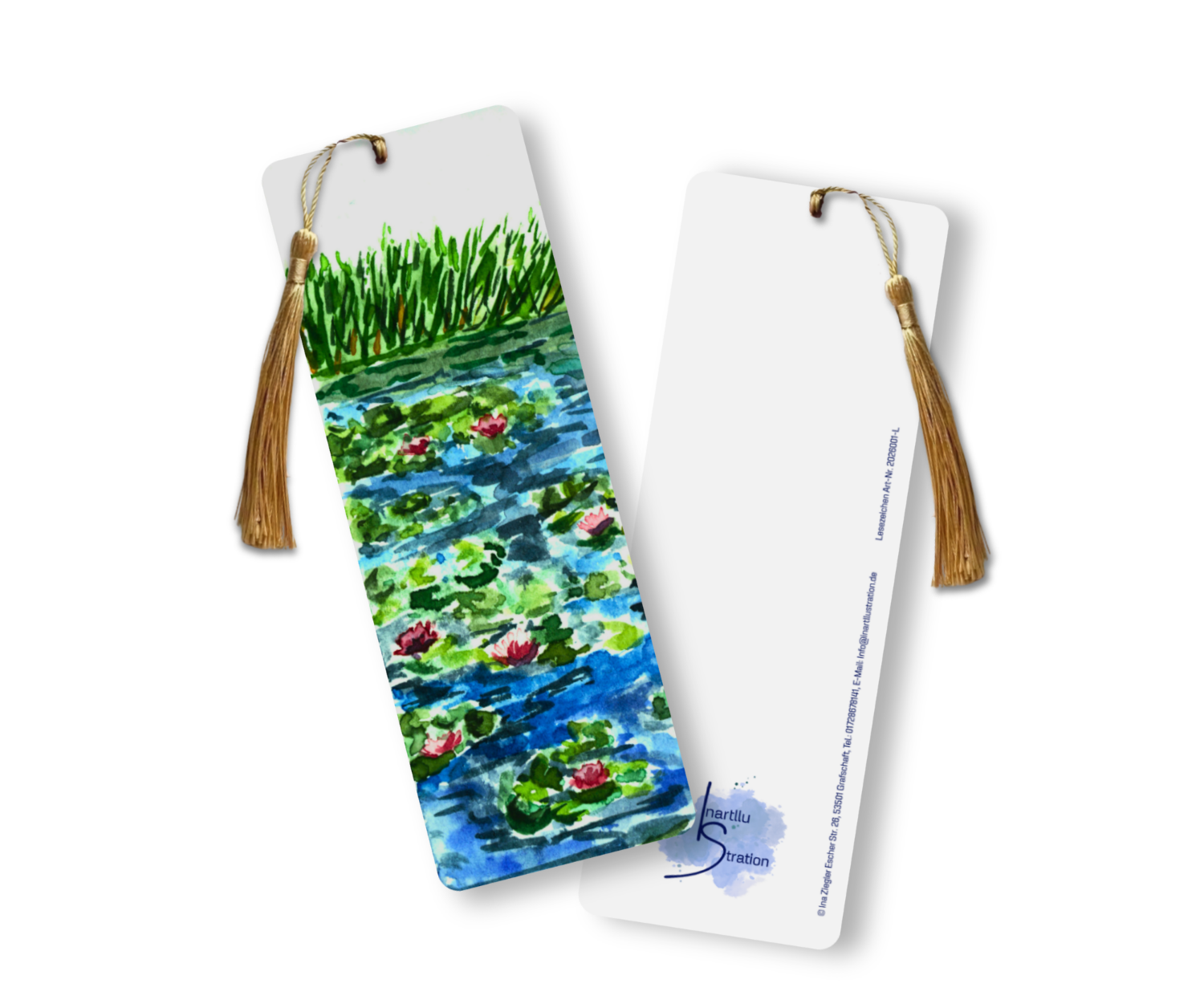 Lesezeichen gedruckt