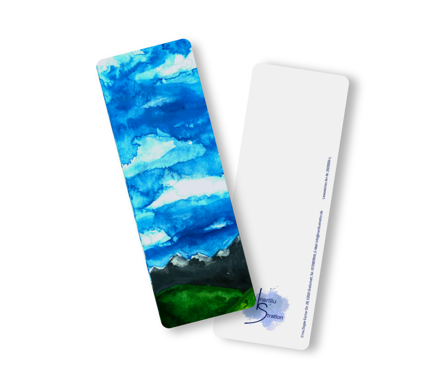 Lesezeichen gedruckt