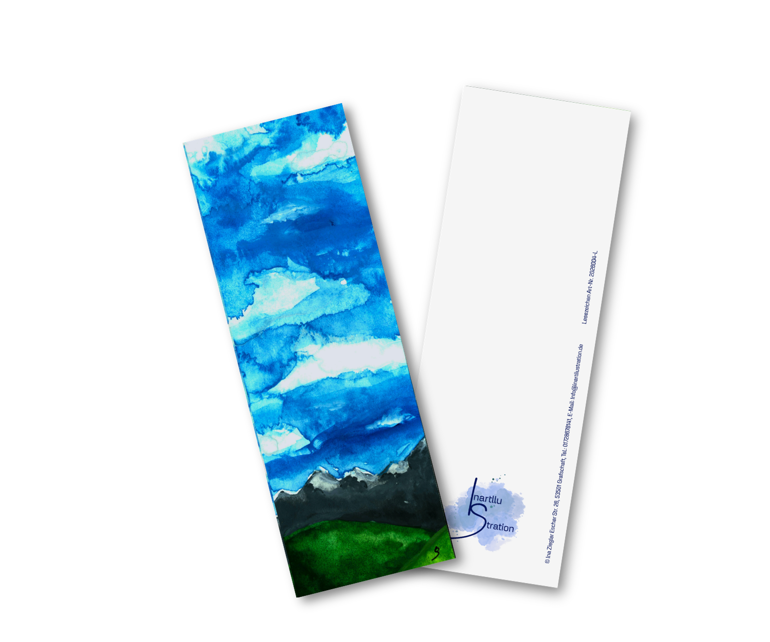 Lesezeichen gedruckt