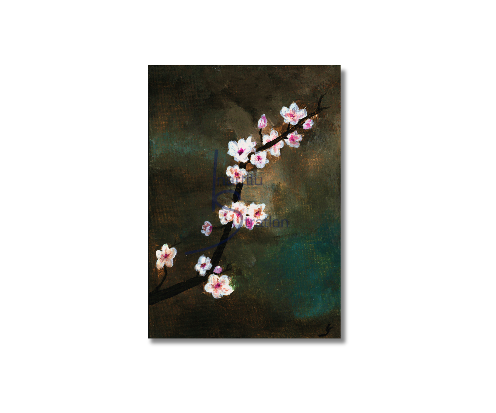 Klappkarte "Apfelblüten"