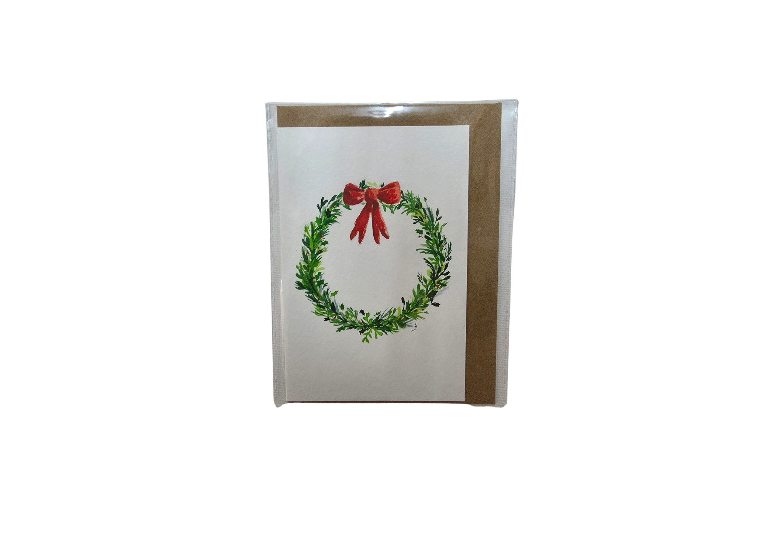 Klappkarte handgemalt Weihnachten