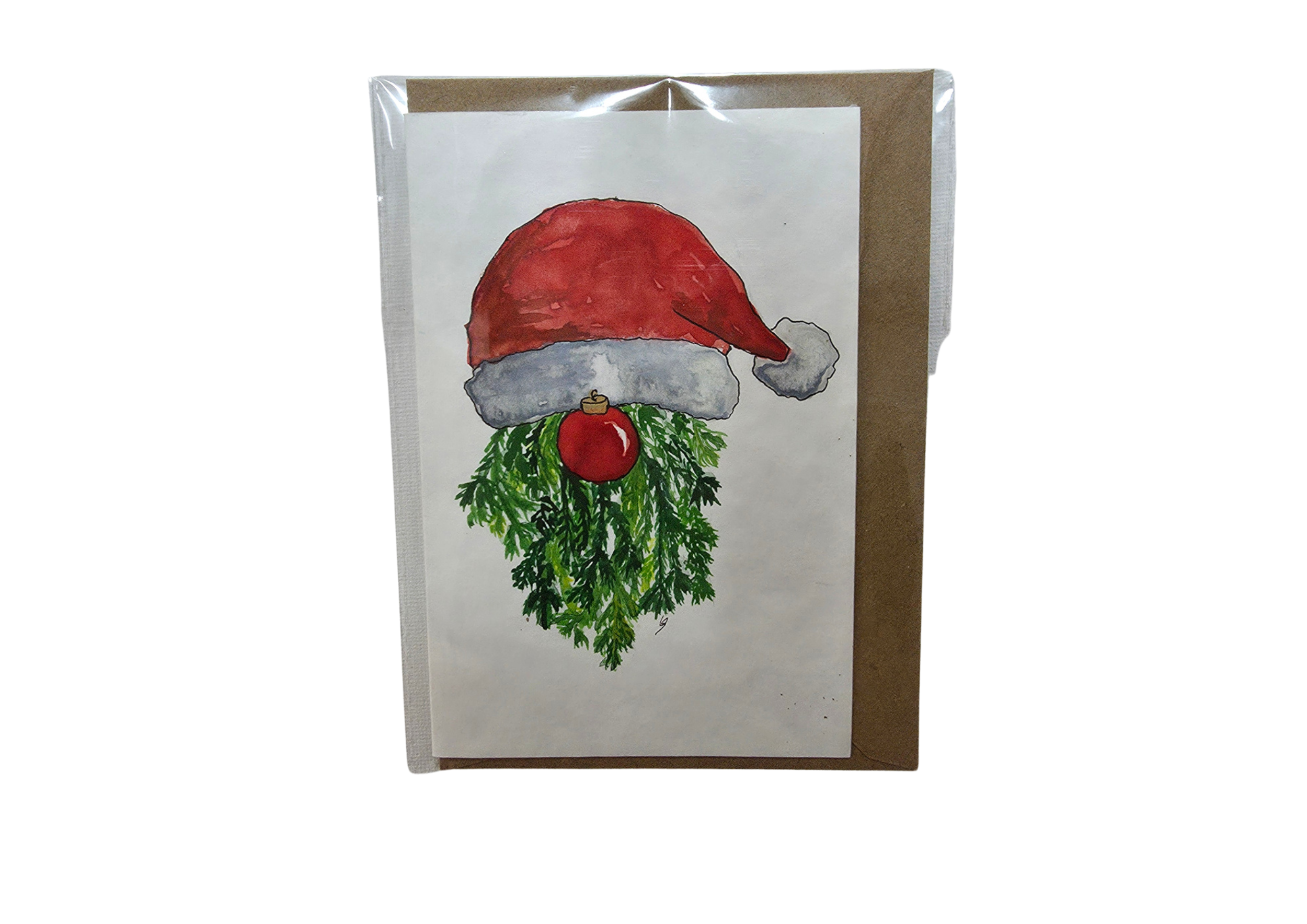 Klappkarte handgemalt Weihnachten