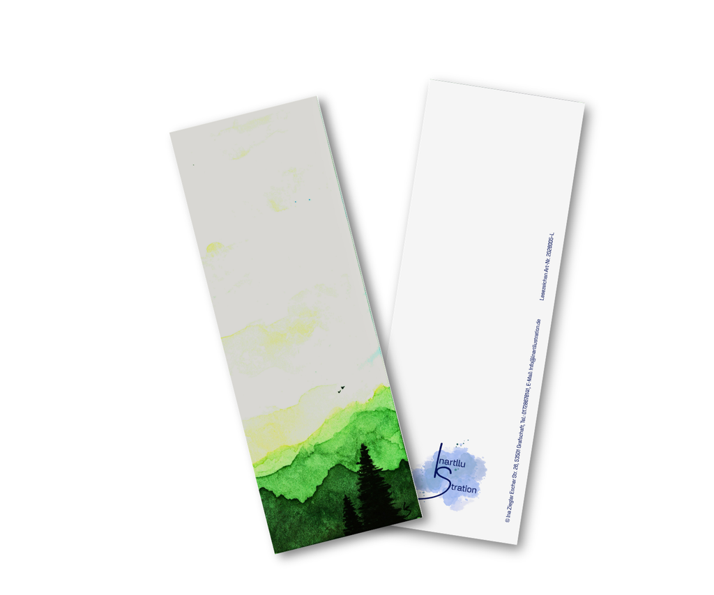 Lesezeichen handgemalt