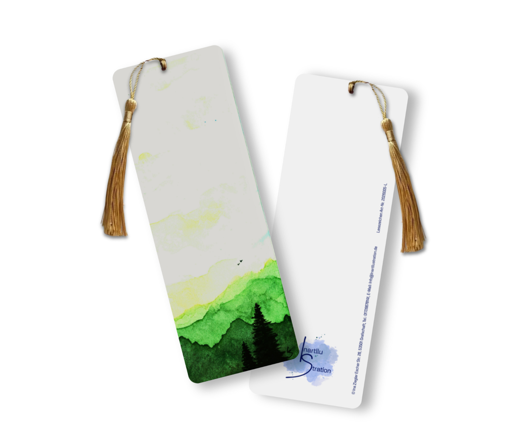 Lesezeichen gedruckt