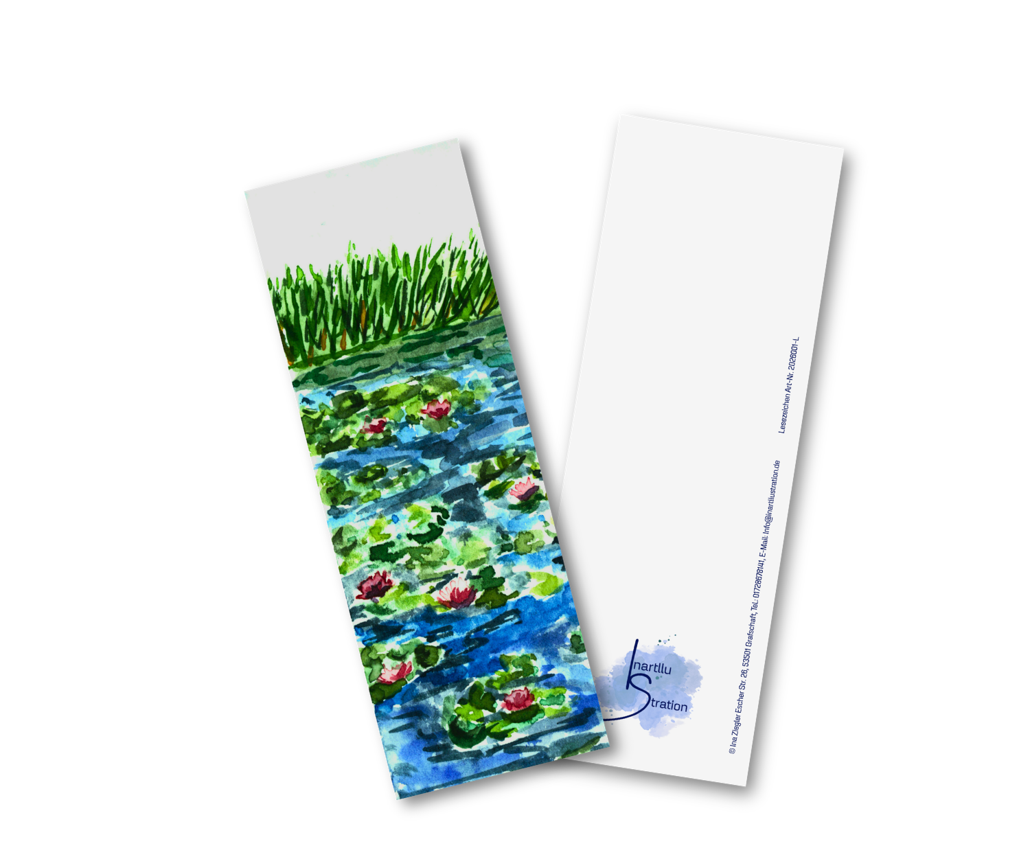 Lesezeichen gedruckt