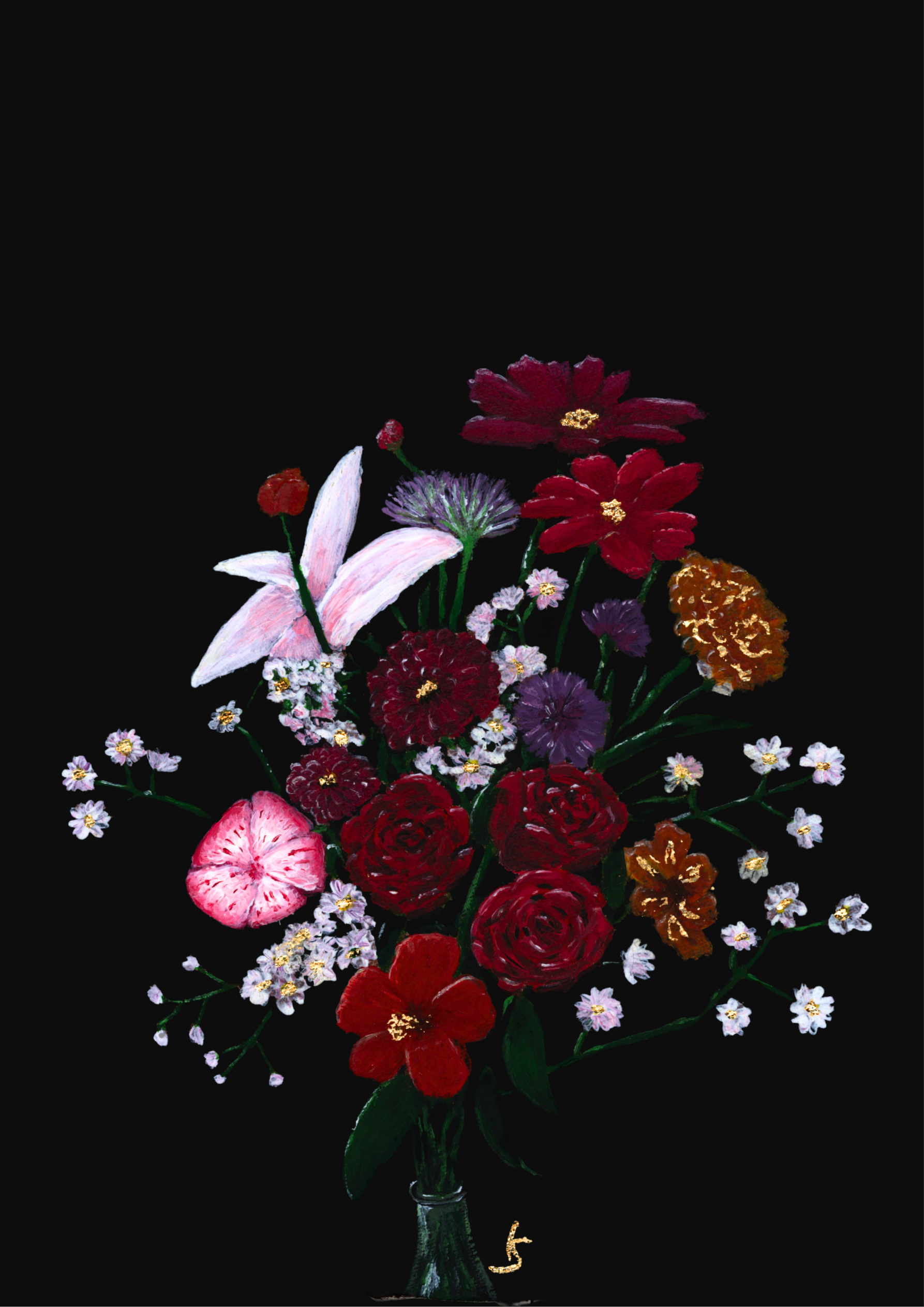 Kunstdruck "Blumen 1"