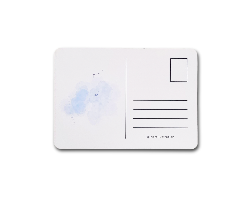 Postkarte "Blumige Grüße"