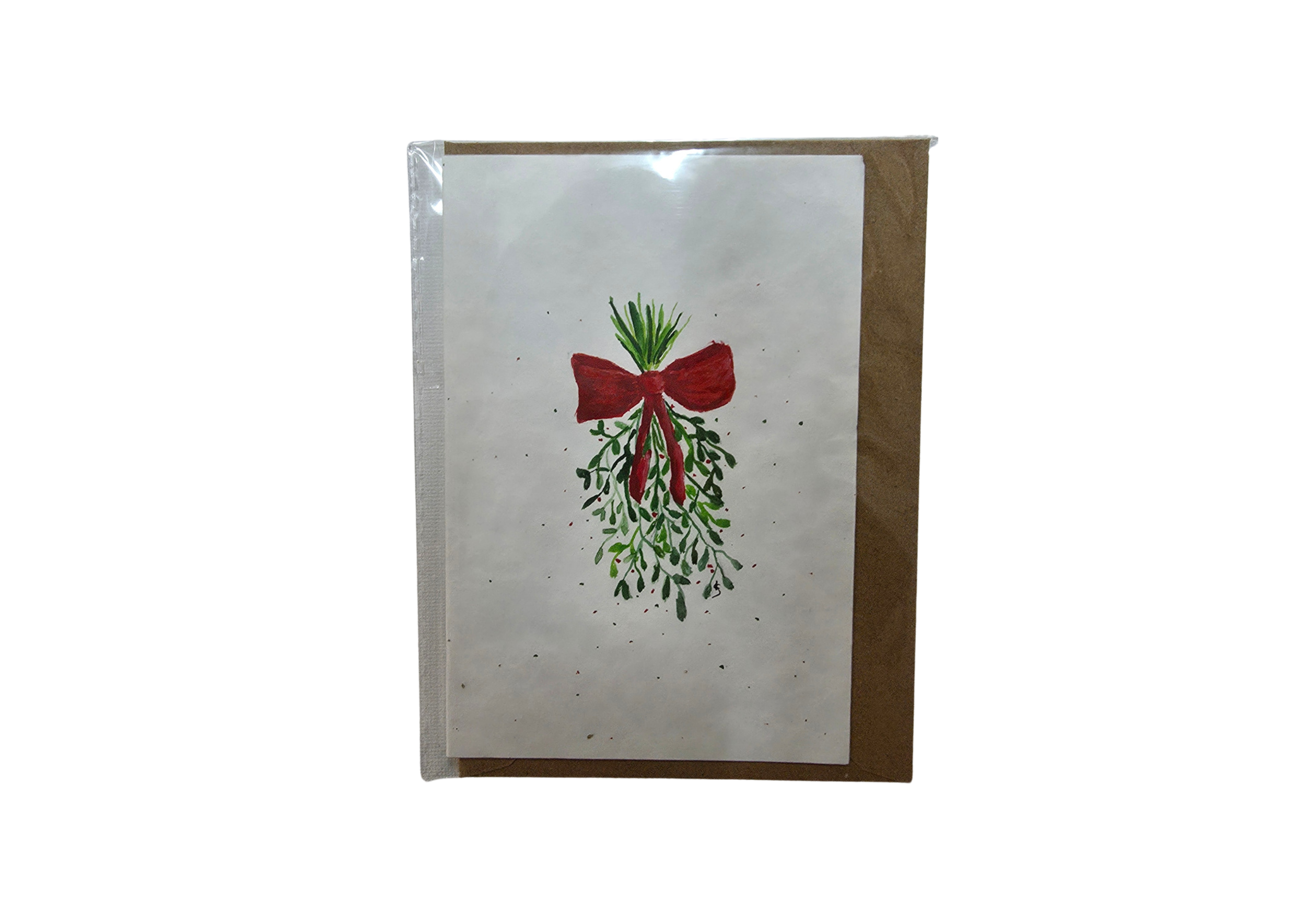 Klappkarte handgemalt Weihnachten