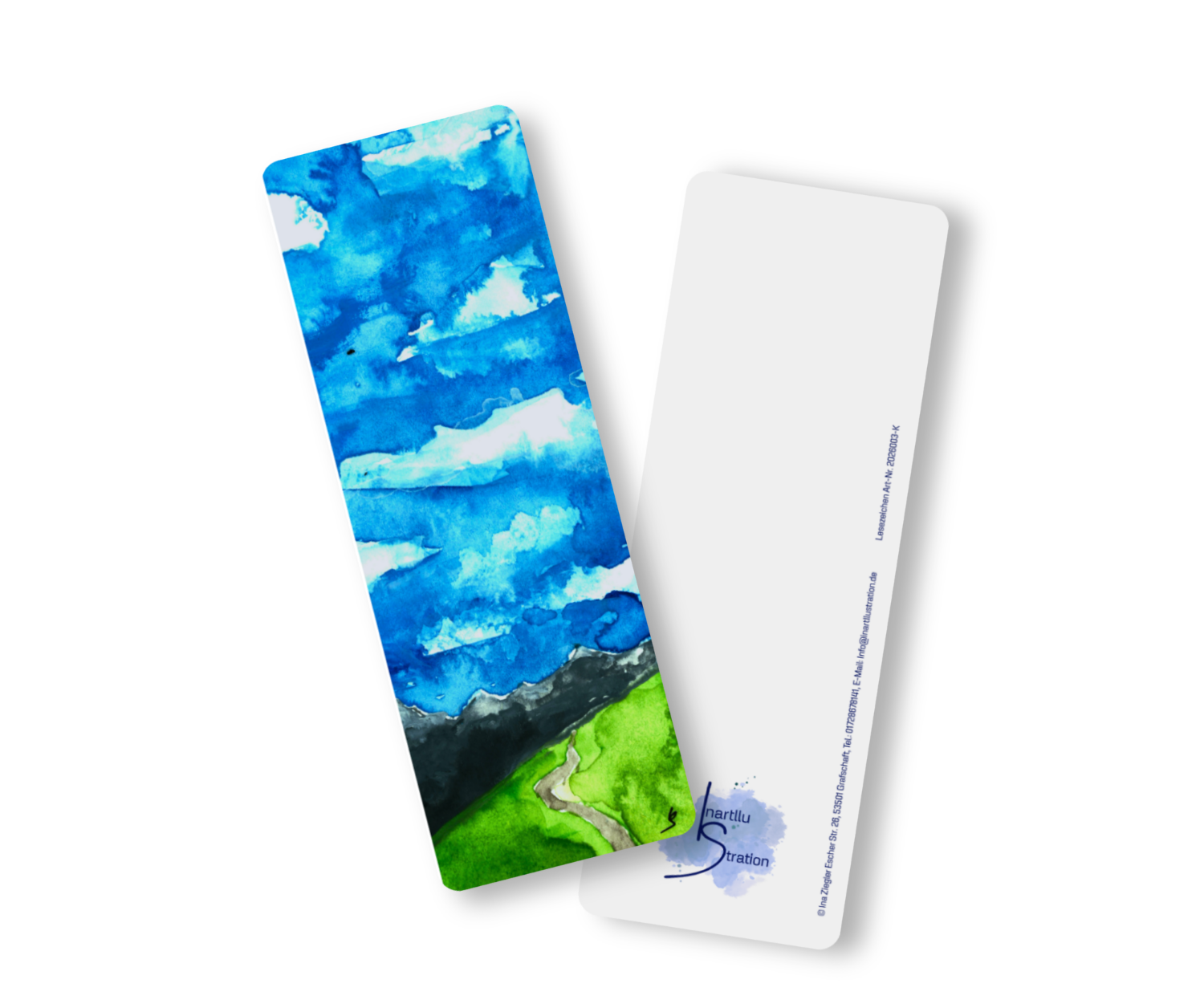 Lesezeichen gedruckt